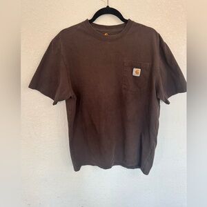 Carhartt Original Tee Brown with Pocket